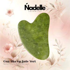 Gua Sha en Jade Vert